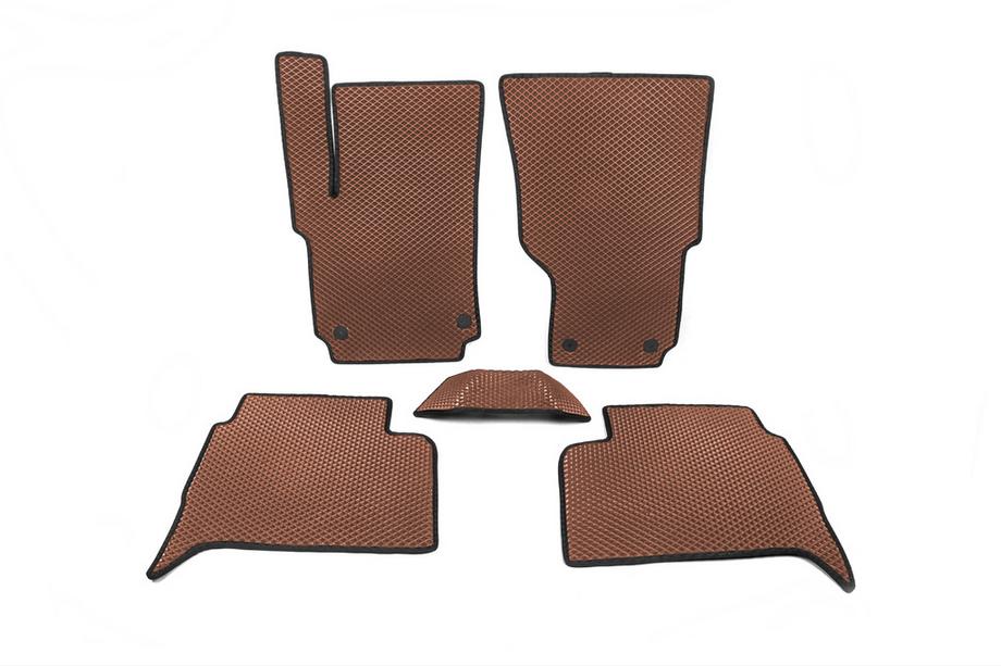 Volkswagen Amarok 2010–2022 EVA-auton matot (ruskea) Image