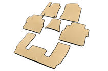 Toyota Sequoia 2007–2022 EVA-lattiamatot sisätiloihin, 3 riviä (beige) kuva 2