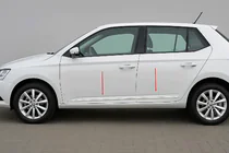 Skoda Fabia 2014–2021 Oven koristelistat (4 kpl, ruostumaton teräs) kuva 1