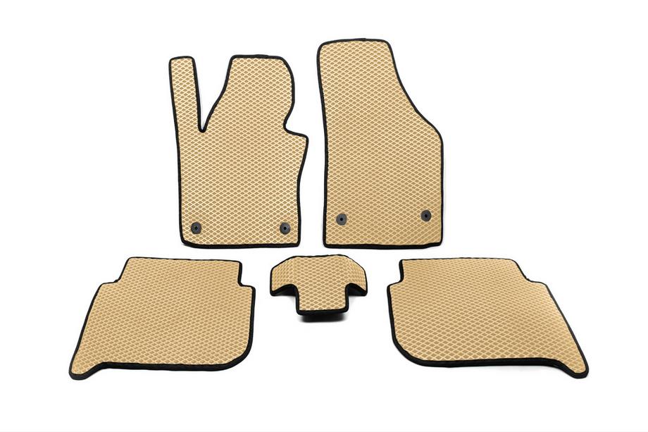 Volkswagen Touran 2010–2015 EVA-lattiamatot (Beige) Image