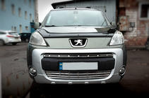 Peugeot Partner Tepee 2008–2018 Etusäleikön listat (2-os., ruostumaton teräs) OmsaLine – italialainen ruostumaton teräs kuva 1