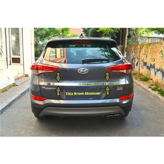 Poistoerä Rekisterikilven ylälista (2015–2018, ylä, leveä, ruostumaton teräs) Hyundai Tucson TL 2016–2021 kuva 2