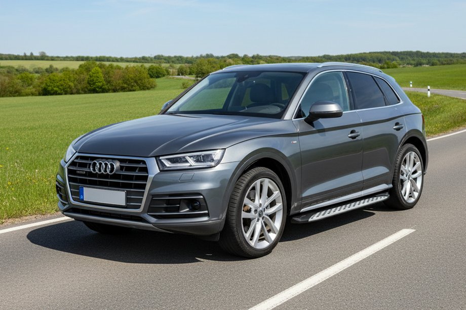 Audi Q5 2017–2025 Sivuporrast Shining V1 (2 kpl, alumiini) Image