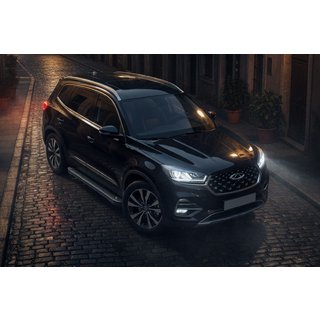 Allmond Black sivuaskelmat (2 kpl, alumiini) Chery Tiggo 8 2017– kuva 1