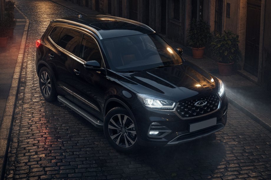Chery Tiggo 8 2017– Allmond Black sivuaskelmat (2 kpl, alumiini) Image