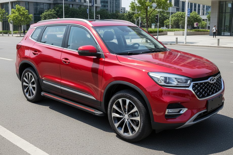 Chery Tiggo 8 2017– Sivuaskelmat Maya Red (2 kpl, alumiini) Image