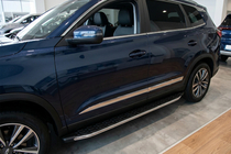 Chery Tiggo 8 2017– Blackline sivuaskelmat (2 kpl, alumiini) kuva 1