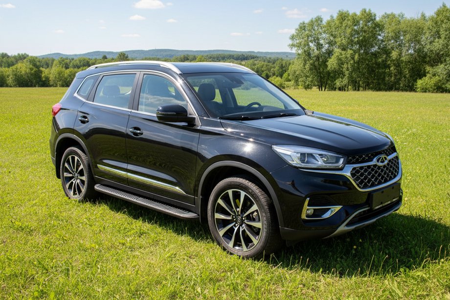 Chery Tiggo 8 2017– Tayga Black sivuaskelmat (2 kpl, alumiini) Image