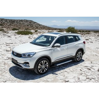 Sivuporrassarja New Vision Grey (2 kpl, alumiini) Chery Tiggo 8 2017– kuva 1