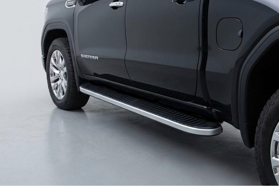 GMS Sierra 2019– Tayga Grey -sivuaskelmat (2 kpl, alumiini) Image