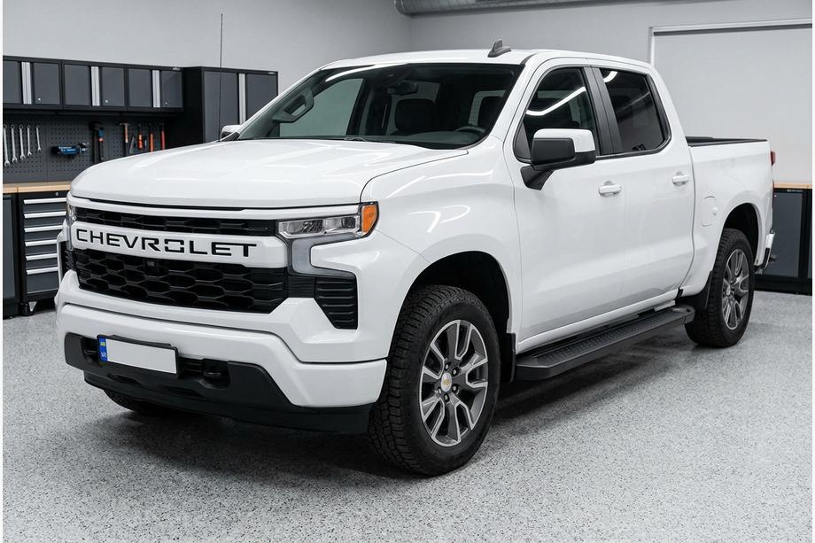 Chevrolet Silverado 2019– Allmond Black sivuaskelmat (2 kpl, alumiini) Image