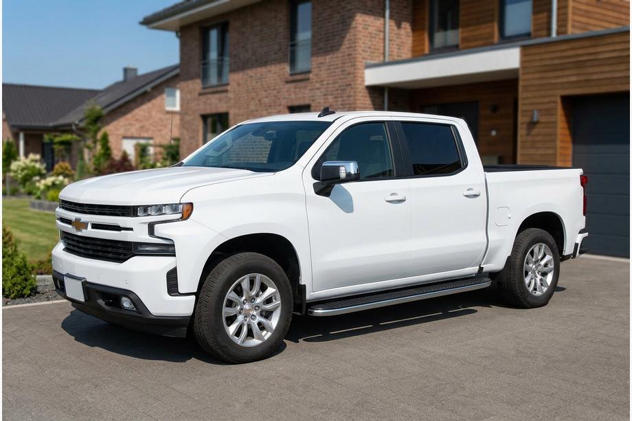 Chevrolet Silverado 2019– Tayga Grey -sivuaskelmat (2 kpl, alumiini) Kuva 1