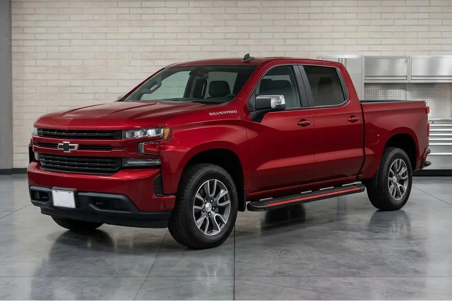 Chevrolet Silverado 2019– Sivuaskelmat Maya Red (2 kpl, alumiini) Image