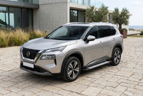 Nissan X-trail T33/Rogue 2022– Allmond Grey -sivukynnykset (2 kpl, alumiini) kuva 1