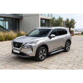Allmond Grey -sivukynnykset (2 kpl, alumiini) Nissan X-trail T33/Rogue 2022– kuva 1