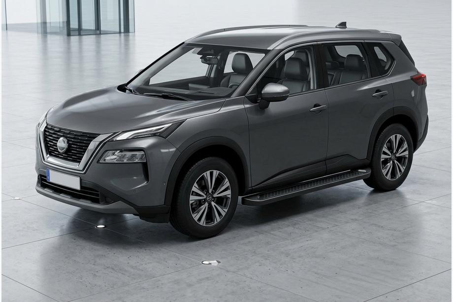 Nissan X-trail T33/Rogue 2022– Allmond Black sivuportaat (2 kpl, alumiini) Kuva 1