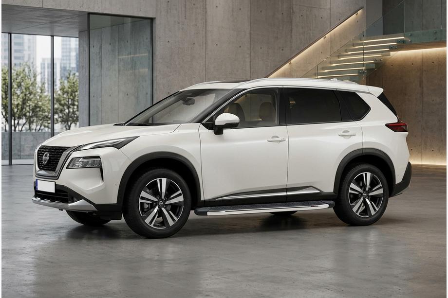 Nissan X-trail T33/Rogue 2022– BlackLine-sivuporrast (2 kpl, alumiini) Image