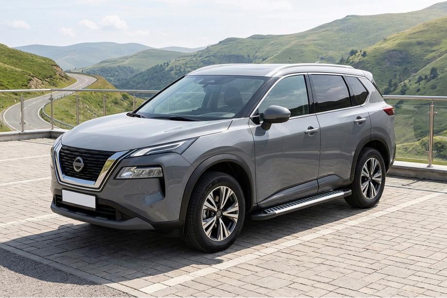 Nissan X-trail T33/Rogue 2022– Line-astinlaudat (2 kpl, alumiini) Image