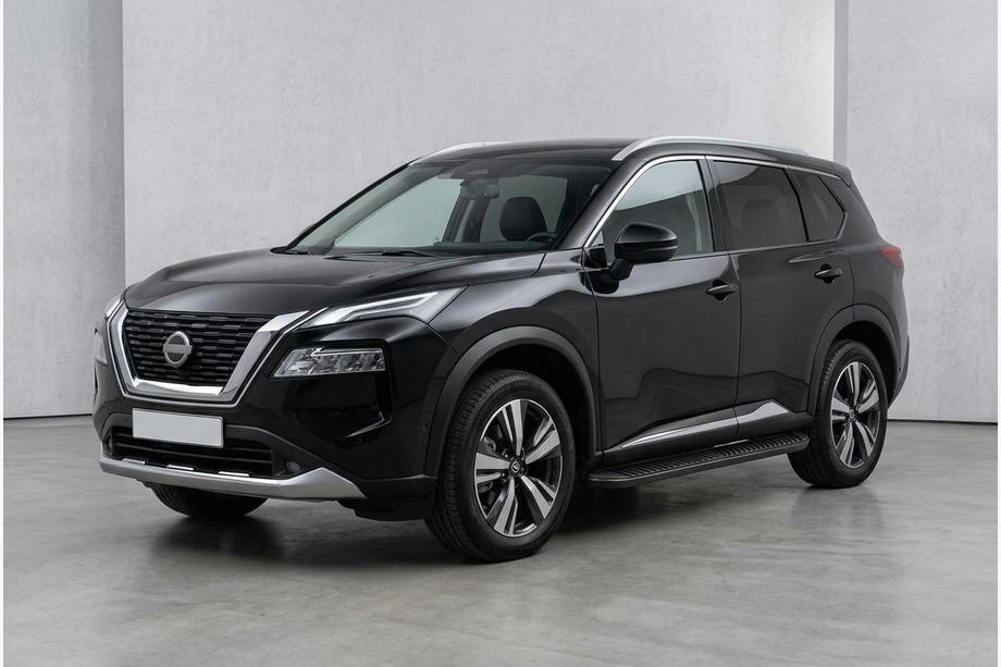 Nissan X-trail T33/Rogue 2022– Sivukynnykset Tayga Black (2 kpl, alumiini) Image