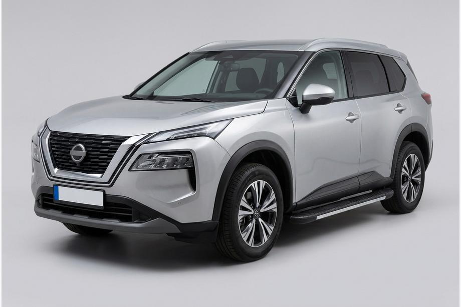 Nissan X-trail T33/Rogue 2022– Sivuastinlaudat Bosphore Grey (2 kpl, alumiini) Image