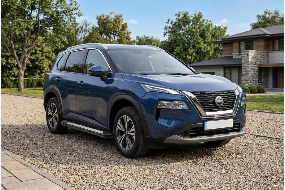 Nissan X-trail T33/Rogue 2022– Sivuporrastangot Vision New Black (2 kpl, alumiini) Image