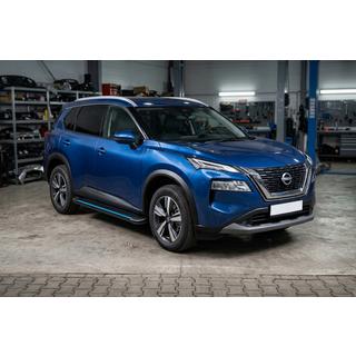 Maya Blue sivuportaat (2 kpl, alumiini) Nissan X-trail T33/Rogue 2022– kuva 1
