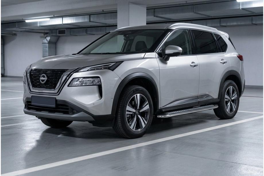 Nissan X-trail T33/Rogue 2022– Sivuporraslaudat Maydos V2 (2 kpl, alumiini) Image