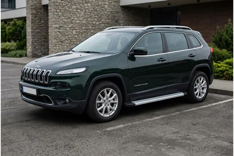 Jeep Cherokee KL 2013– Maya V2 sivuportaat (2 kpl, alumiini) Kuva 1