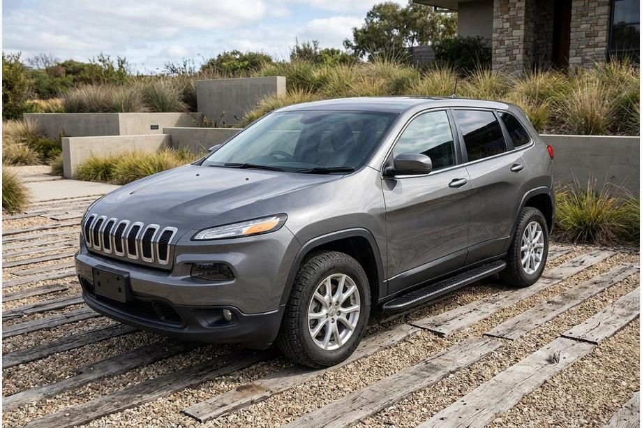Jeep Cherokee KL 2013– Bosphore Black -sivuastinlaudat (2 kpl, alumiini) Image