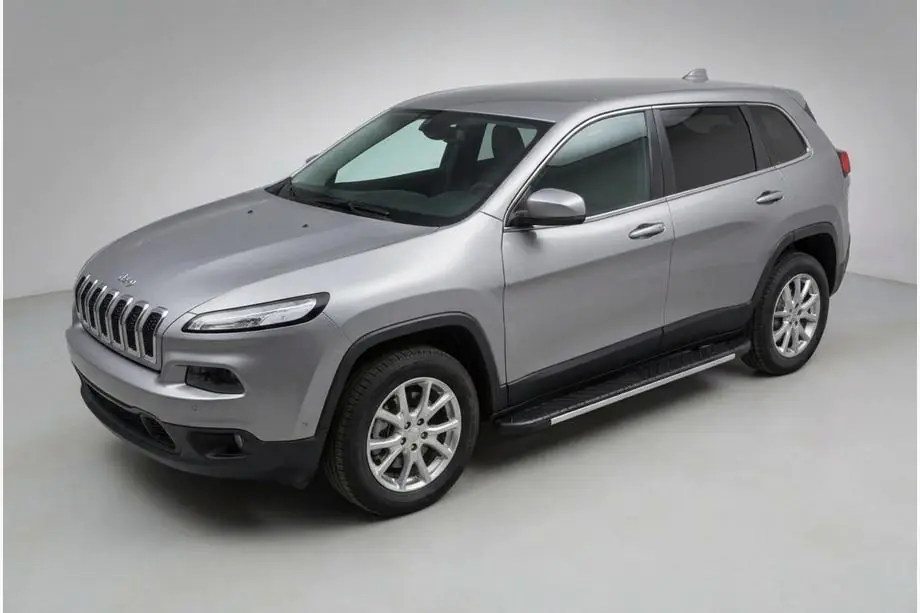 Jeep Cherokee KL 2013– Sivuastinlaudat Bosphore Grey (2 kpl, alumiini) Image