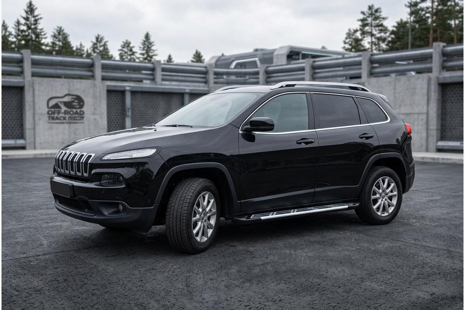 Jeep Cherokee KL 2013– Sunrise sivuportaat (2 kpl, alumiini) Image