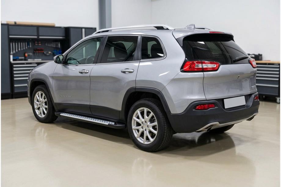 Jeep Cherokee KL 2013– Allmond Grey -sivukynnykset (2 kpl, alumiini) Image