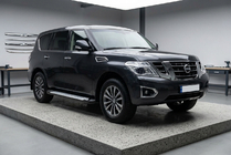 Nissan Armada 2016–2024 Allmond Grey -sivukynnykset (2 kpl, alumiini) kuva 1