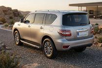 Nissan Armada 2016–2024 BlackLine-sivuporrast (2 kpl, alumiini) kuva 1