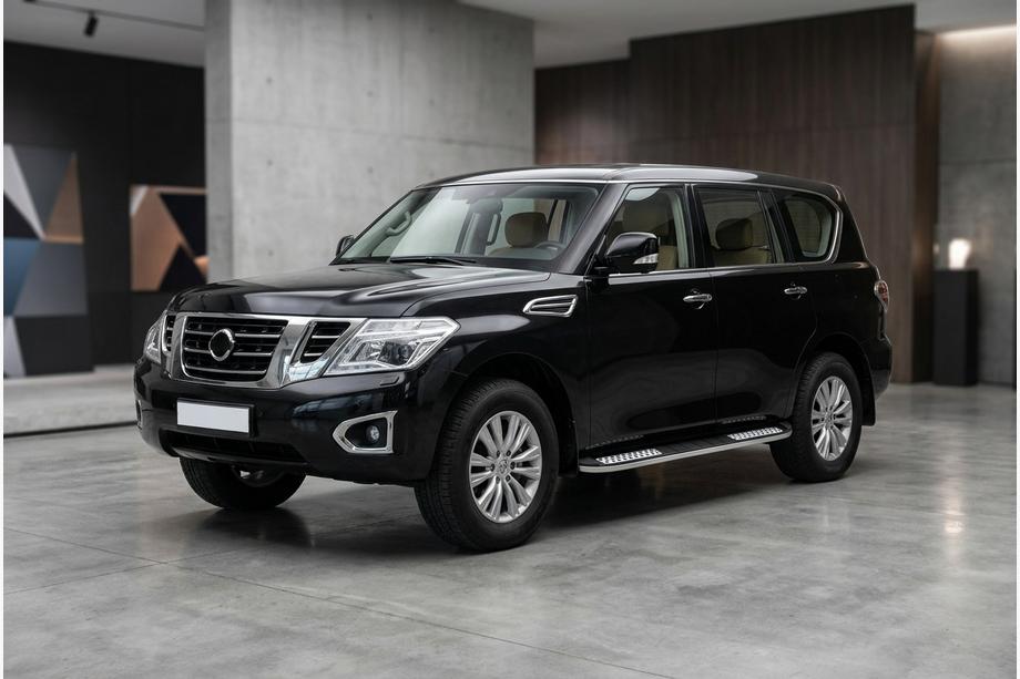 Nissan Armada 2016–2024 Tayga V2 sivukynnykset (2 kpl, alumiini) Image