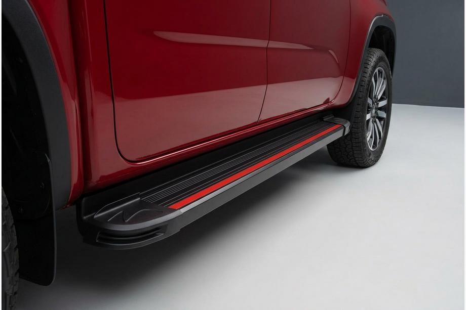 Volkswagen Amarok 2022– Sivuporrassarja Maya Red (2 kpl, alumiini) Image