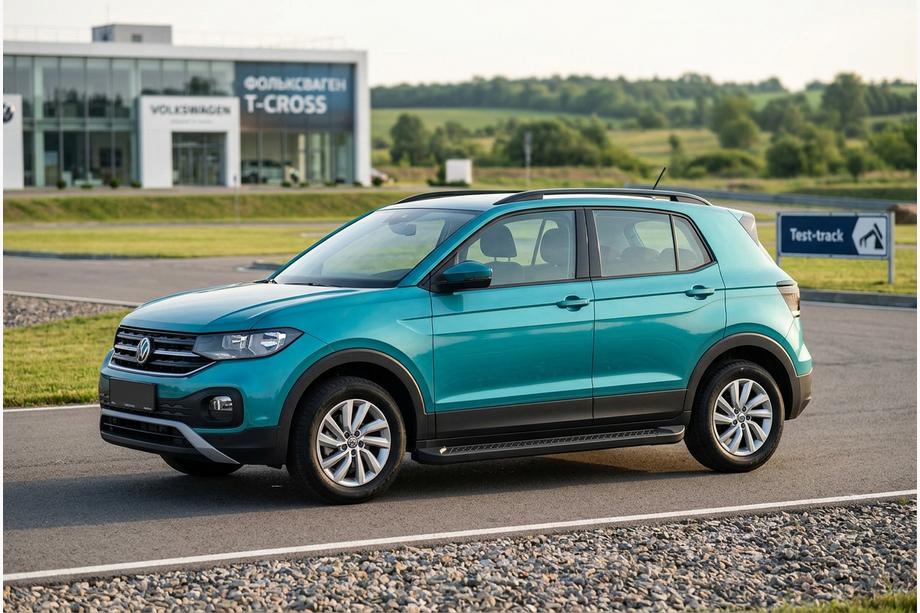 Volkswagen T-Cross 2019– Allmond Black sivuportaat (2 kpl, alumiini) Image
