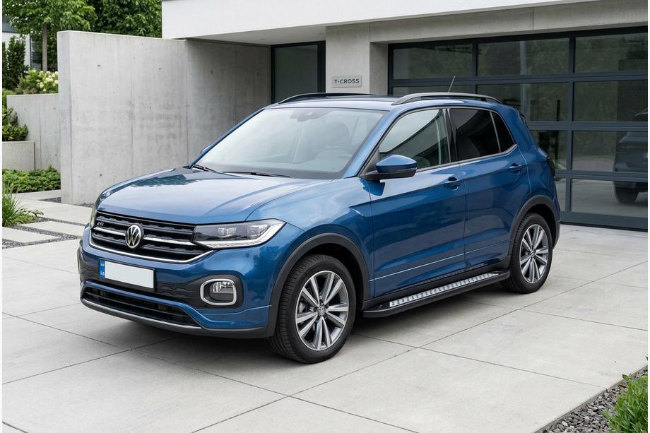 Volkswagen T-Cross 2019– Sivuporrastangot Vision New Black (2 kpl, alumiini) Image