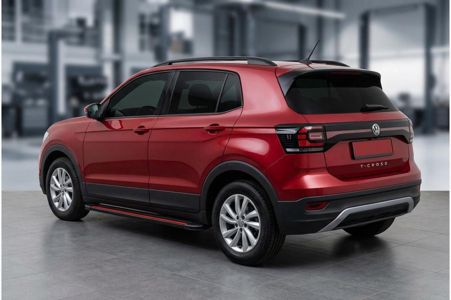 Volkswagen T-Cross 2019– Sivuporrassarja Maya Red (2 kpl, alumiini) Image