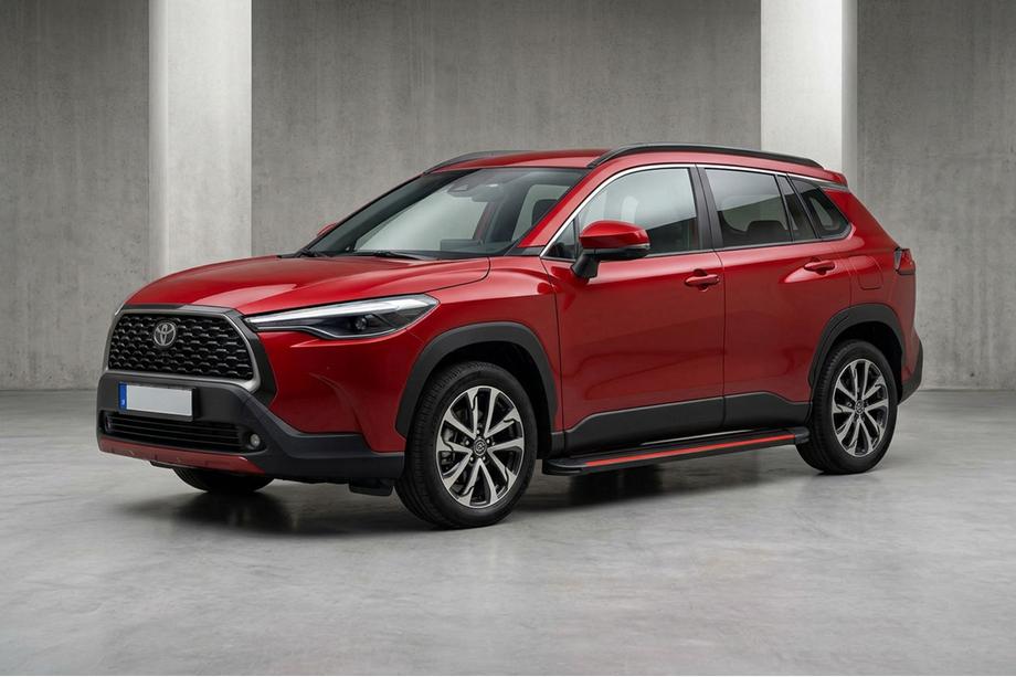 Toyota Corolla Cross 2020– Sivuporrassarja Maya Red (2 kpl, alumiini) Image