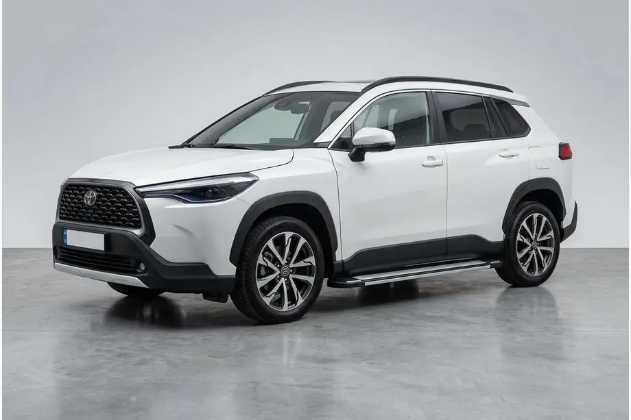 Toyota Corolla Cross 2020– Rainbow sivuportaat (2 kpl, alumiini) Kuva 1