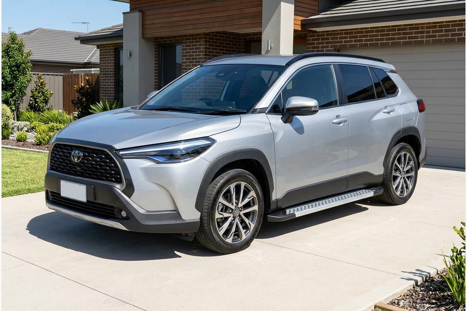 Toyota Corolla Cross 2020– Sivuaskelmat Vision New Grey (2 kpl, alumiini) Image