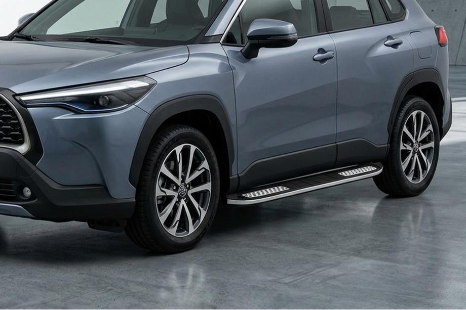 Toyota Corolla Cross 2020– Tayga V2 sivukynnykset (2 kpl, alumiini) Image