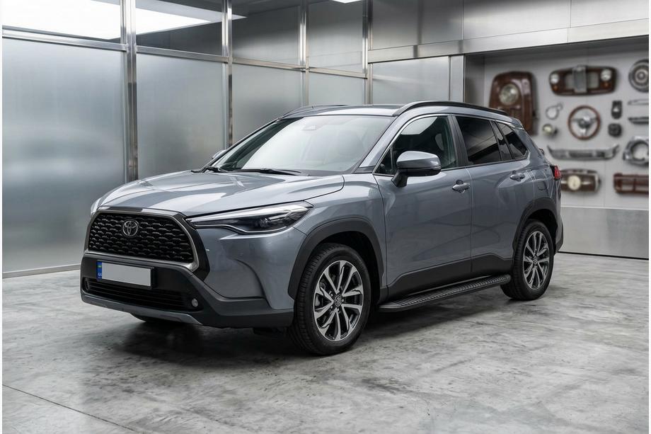 Toyota Corolla Cross 2020– Sivukynnykset Tayga Black (2 kpl, alumiini) Image