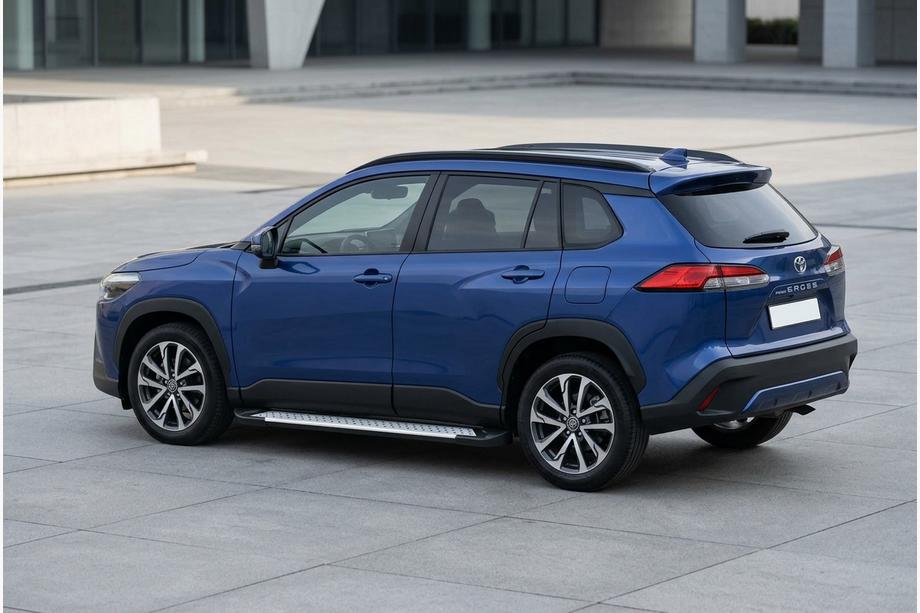 Toyota Corolla Cross 2020– Allmond Grey -sivukynnykset (2 kpl, alumiini) Image