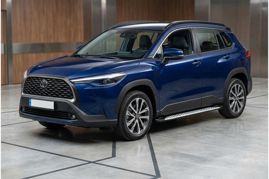 Toyota Corolla Cross 2020– Sivuporrast Shining V1 (2 kpl, alumiini) Image