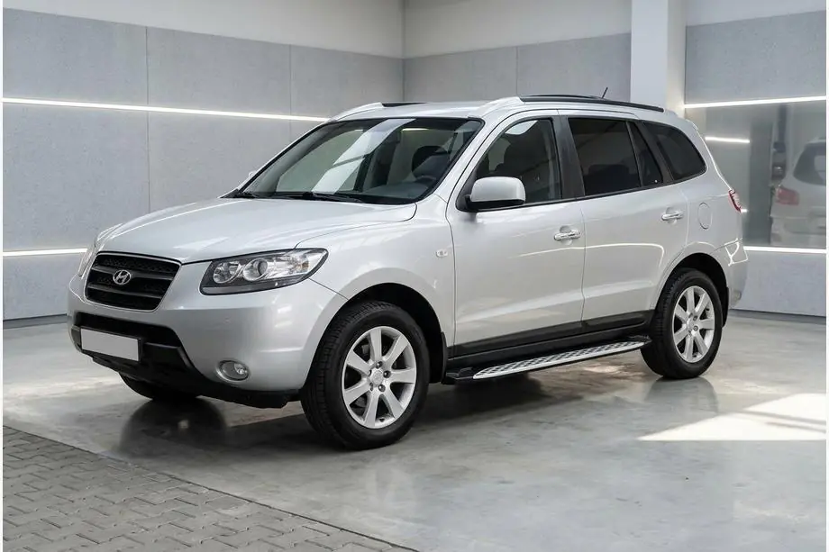 Hyundai Santa Fe 2 2006–2012 Sivuporrast Shining V1 (2 kpl, alumiini) Image