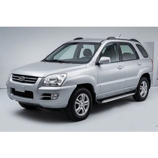 Sivuporrast Shining V1 (2 kpl, alumiini) Kia Sportage 2004–2010 kuva 1