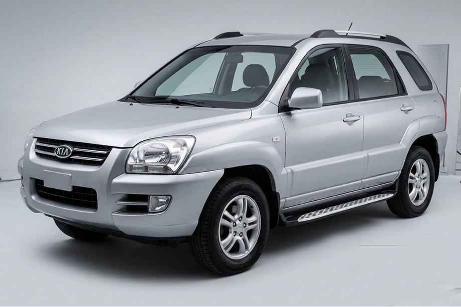 Kia Sportage 2004–2010 Sivuporrast Shining V1 (2 kpl, alumiini) Image