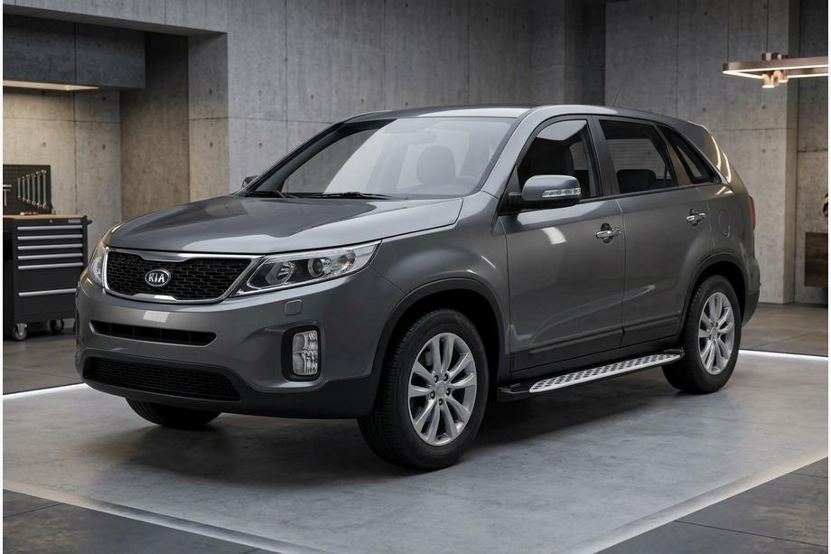 Kia Sorento II XM 2009–2014 Sivuporrast Shining V1 (2 kpl, alumiini) Image
